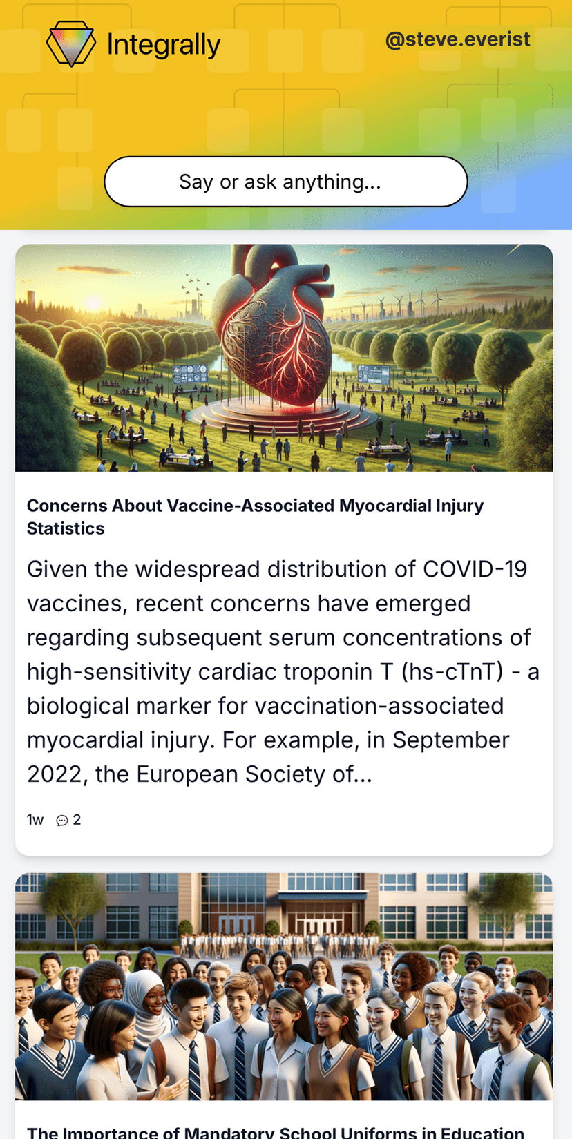 Find interesting dialogues and make sense of a complex world.